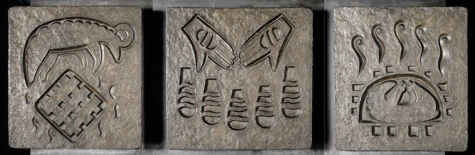 Bronzereliefs Vorderseite