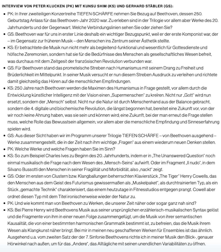 Musiek Biennale Interview Teil 1