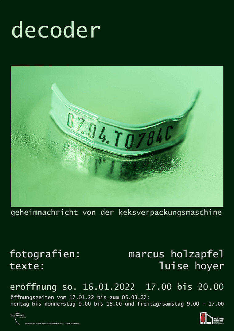 Ausstellungsplakat 'decoder'