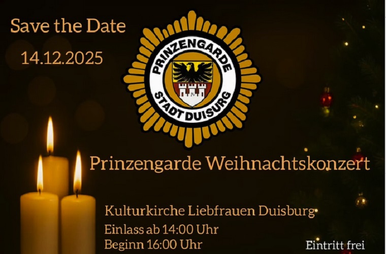 Prinzengarde Stadt Duisburg: Weihnachtskonzert