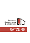 Satzung der Stiftung Brennender Dornbusch
